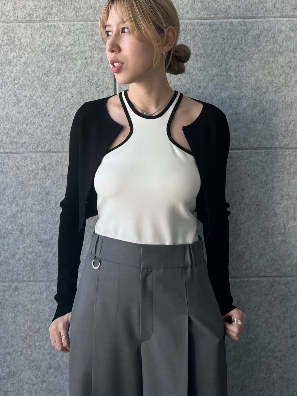 honoka Aさんの「CODE A｜【Cup-in】design cut tank」を使ったコーディネート