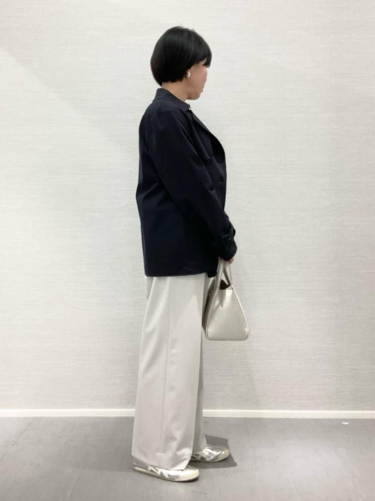 Yukoさんの「UNTITLED｜◆【後ろウエストゴム/きれいめ】ストレッチ ワイドパンツ」を使ったコーディネート