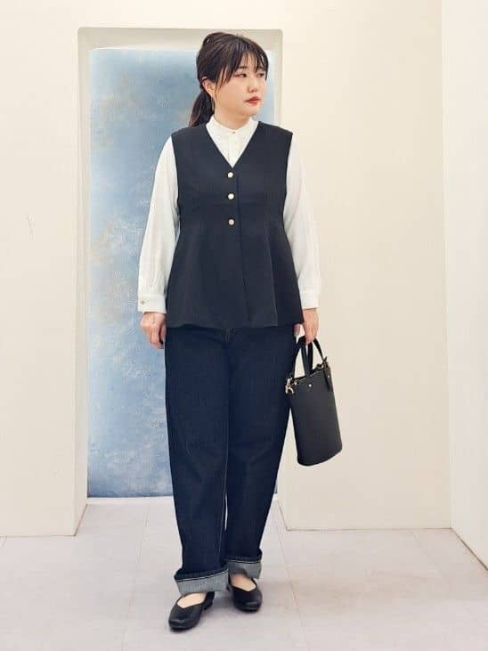 ふるさんの「grove｜【Lee&times;grove別注】STRAIGHT DENIM PANTS」を使ったコーディネート