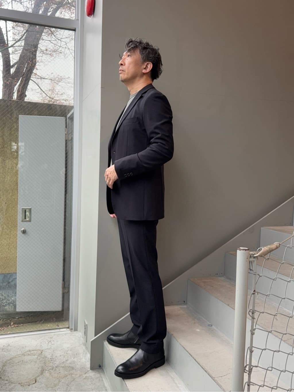 デザイナーTAKEman さんの「TAKEO KIKUCHI｜【360&deg;ストレッチ／セットアップ対応】None Of Stress ジャケット」を使ったコーディネート