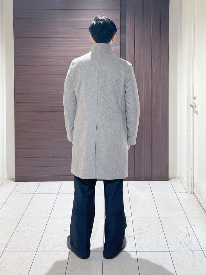 ToyoPさんの「TAKEO KIKUCHI｜【ウールカシミヤブレンド】ビーバー調 スタンドカラー コート」を使ったコーディネート