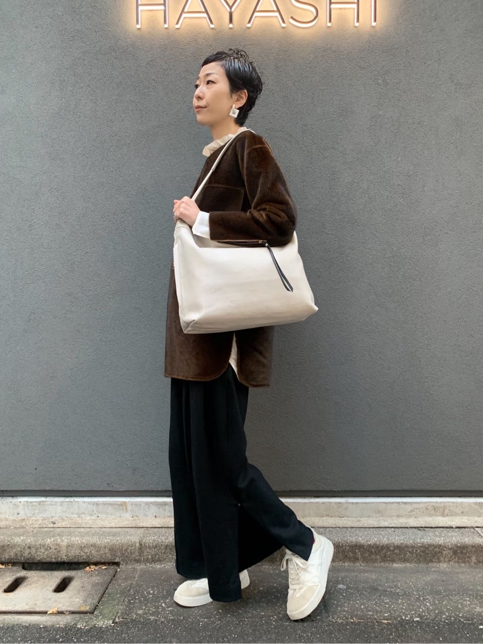 Kさんの「HIROKO HAYASHI｜ENORME RASO（エノルメ ラーゾ）ショルダーバッグ」を使ったコーディネート