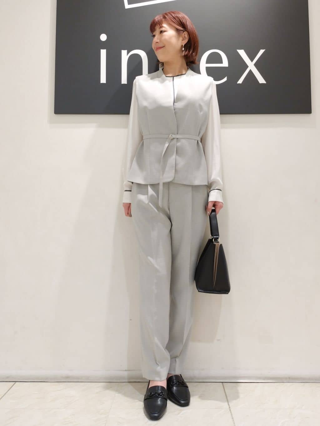 n.さんの「index｜◆ドライタッチストレッチノーカラージレ／セットアップ対応【洗濯機洗い可／イージーアイロン】」を使ったコーディネート
