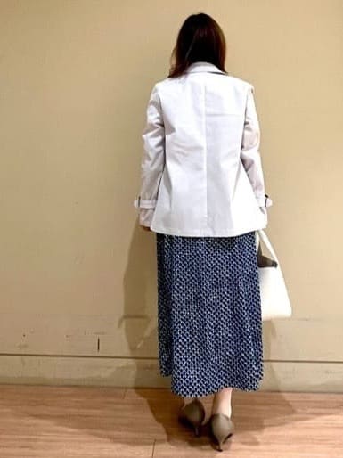 Juneさんの「UNTITLED｜◆【きれいめ／オフィス】スクエアジオメトリック柄ワンピース」を使ったコーディネート