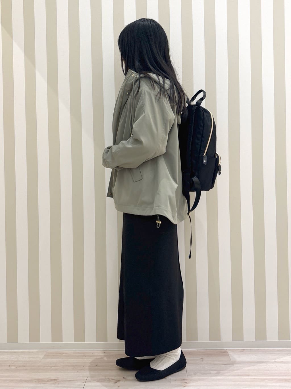 まろんさんの「SHOO･LA･RUE｜◆【洗える/S-LL/ちくちくしにくい】大人のための ロゴ入りスウェットライクニット」を使ったコーディネート