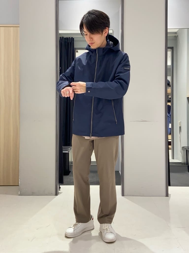 わいずみさんの「TAKEO KIKUCHI｜ハットモチーフ ジャカード ストライプ シャツ」を使ったコーディネート