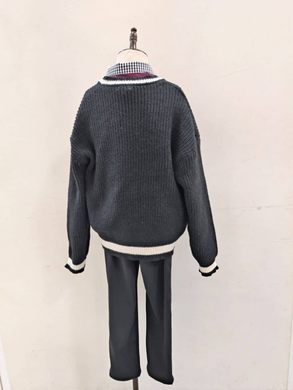 yuzuyamamaさんの「SHOO･LA･RUE｜◆【100-140cm/プチセレ】ラインニットカーディガン」を使ったコーディネート