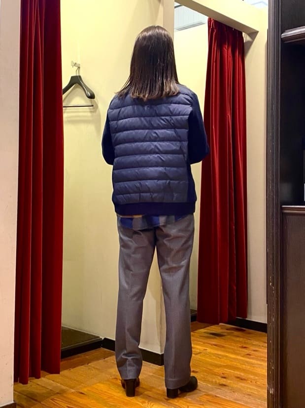 かわぴーさんの「TAKEO KIKUCHI｜【DOWN FABRIC】ダウンファブリック ドレスパンツ / セットアップ対応」を使ったコーディネート