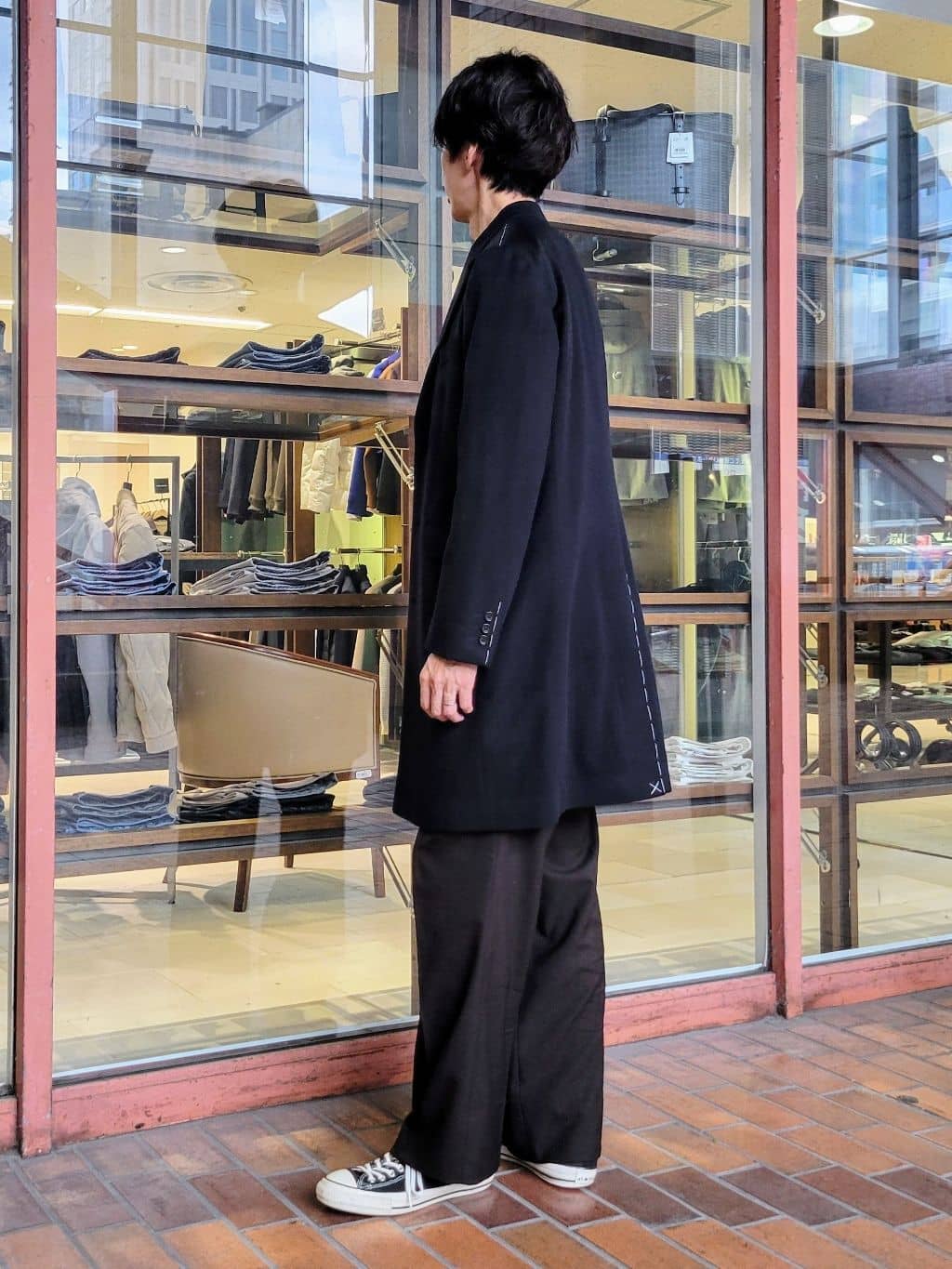 piroyaさんの「TAKEO KIKUCHI｜ウールカシミヤブレンド チェスターコート」を使ったコーディネート