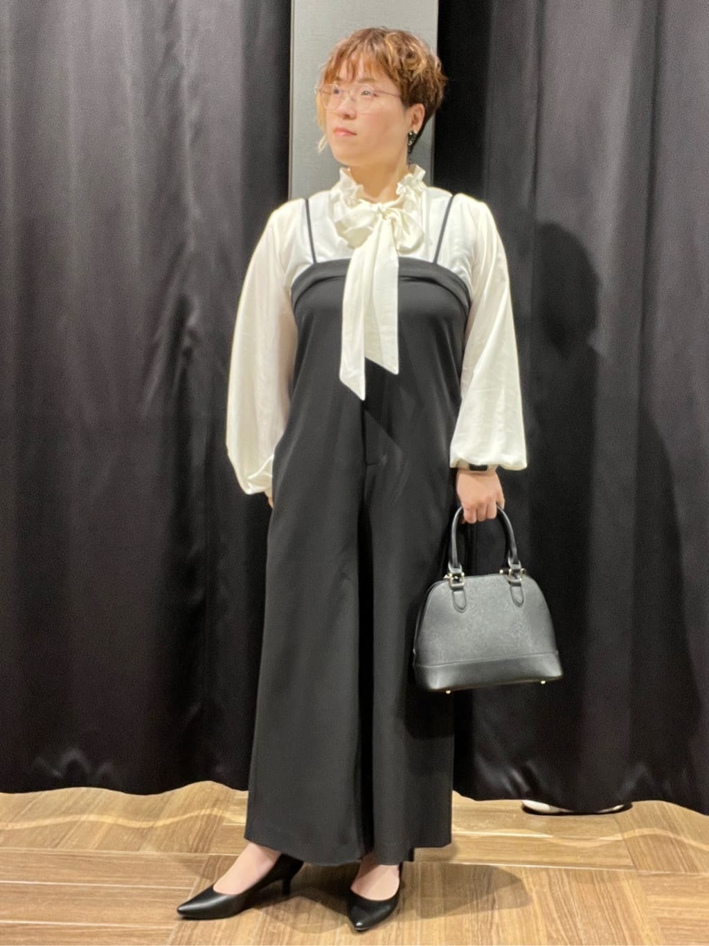OKMKさんの「THE SHOP TK｜◆【汚れ防止／シワになりにくい／セレモニー／通勤】ダブルクロスノーカラージャケット／洗える／サスティ」を使ったコーディネート