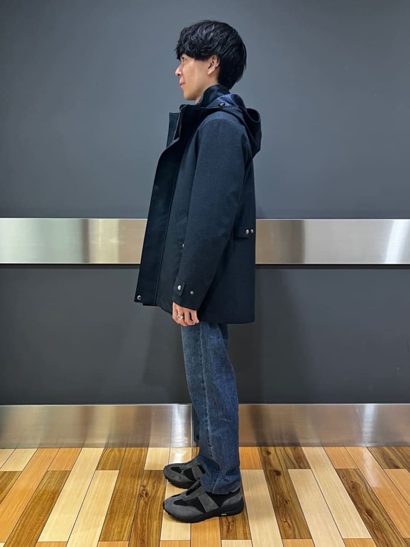 yutoさんの「TAKEO KIKUCHI｜【モンスターストレッチ】日本製 ウォッシュド デニムパンツ」を使ったコーディネート