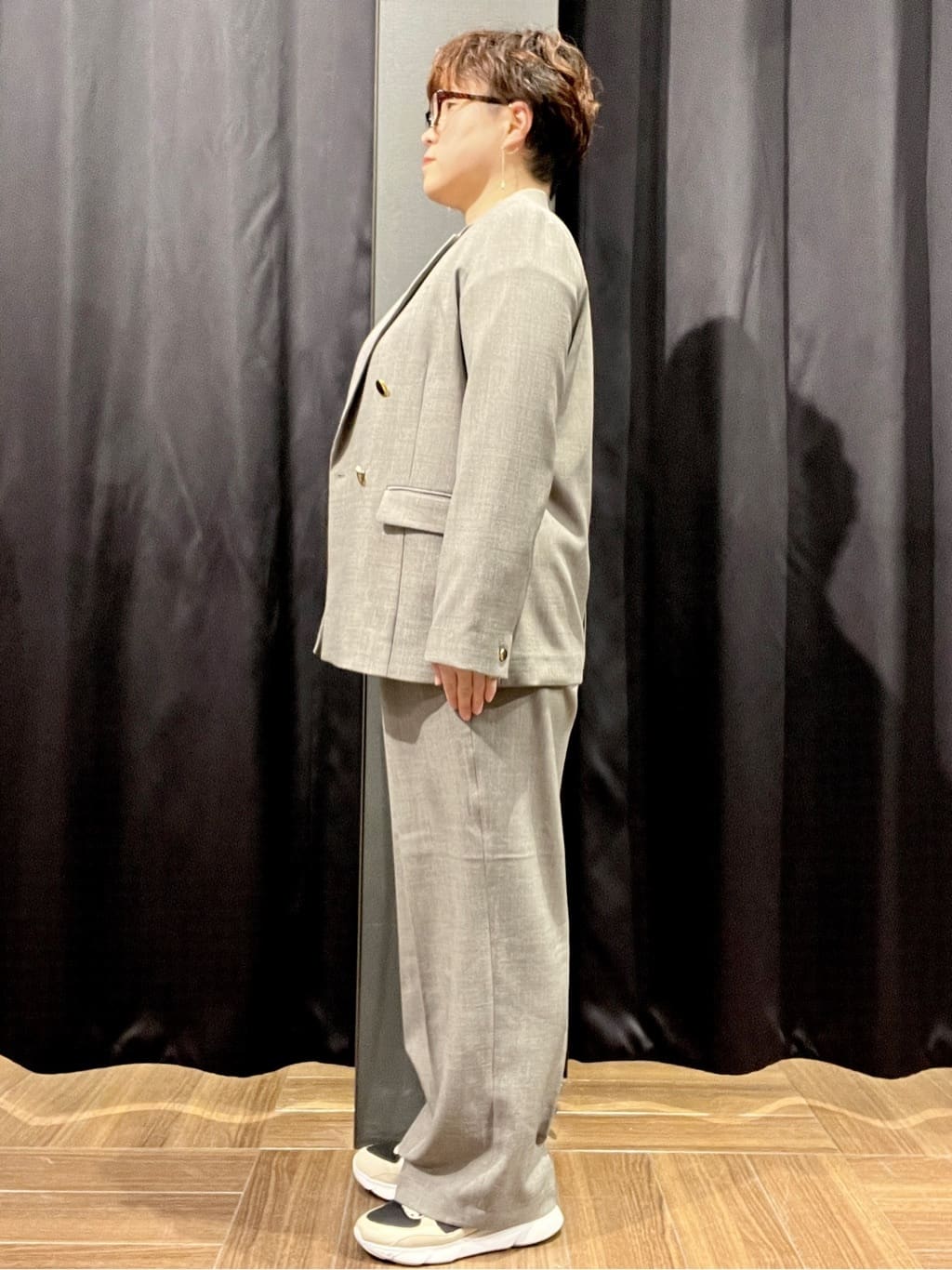 OKMKさんの「THE SHOP TK｜◆【ONOFF活躍／セレモニー／通勤】CAVIAN Wブレストジャケット／洗える」を使ったコーディネート