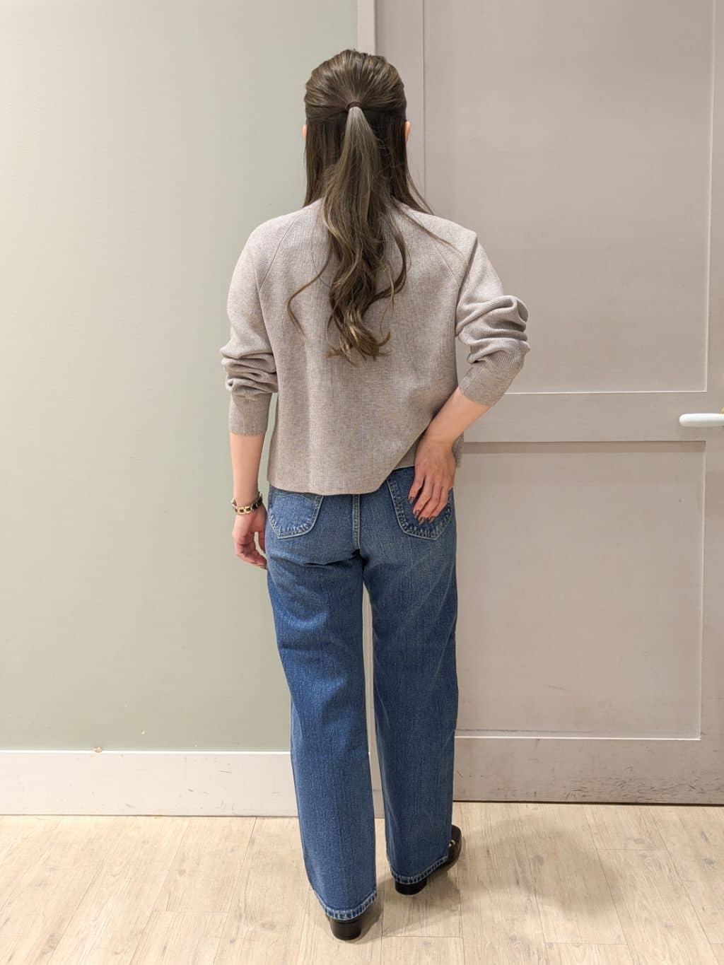 kuwawaさんの「grove｜【Lee&times;grove別注】STRAIGHT DENIM PANTS」を使ったコーディネート
