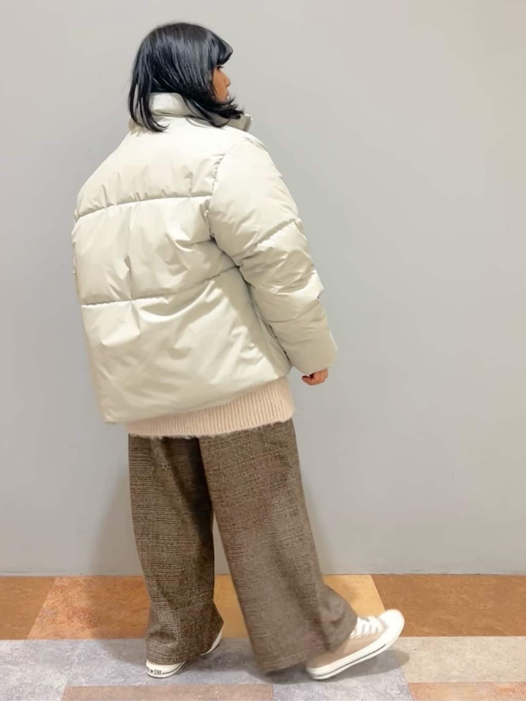 ひらのみさんの「THE SHOP TK｜◆【毛玉になりにくい/蓄熱性】春色_美人ガーターニット/洗える/体形カバー」を使ったコーディネート