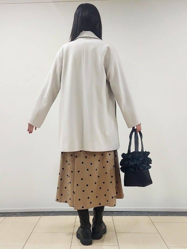 saiさんの「Reflect｜◆ドットプリントフレアスカート」を使ったコーディネート