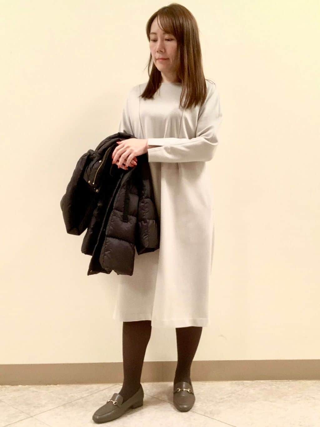 shimoさんの「Reflect｜◆【夏SALE】ドルマンスリーブストレートシルエットワンピース」を使ったコーディネート
