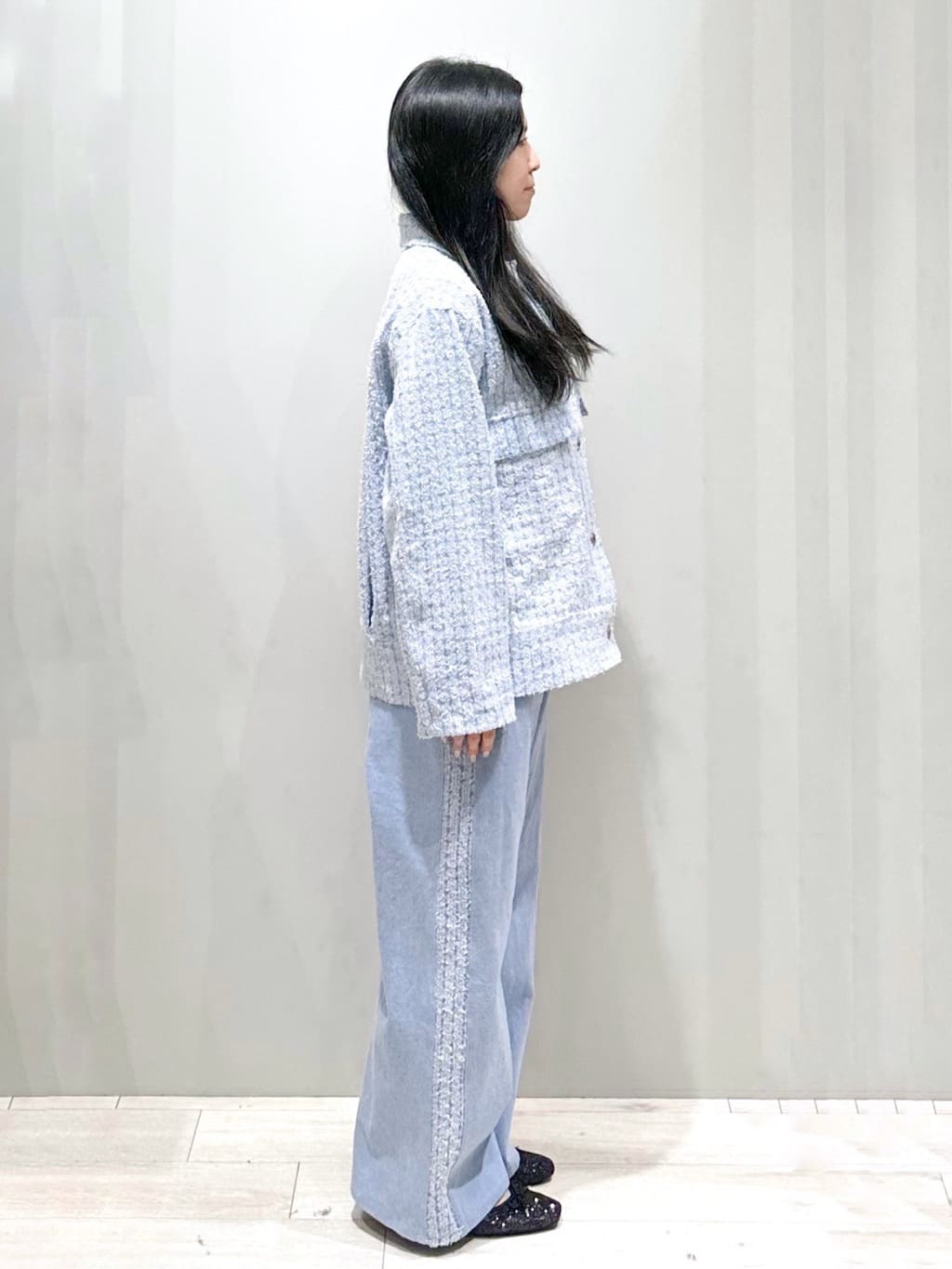 Iguさんの「THE SHOP TK｜◆ジャカードデニムジャケット【洗える】」を使ったコーディネート
