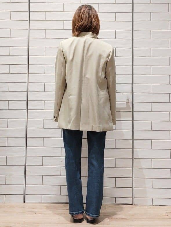 ryonさんの「OPAQUE.CLIP｜◆金ボタンダブルテーラードジャケット【洗える】」を使ったコーディネート