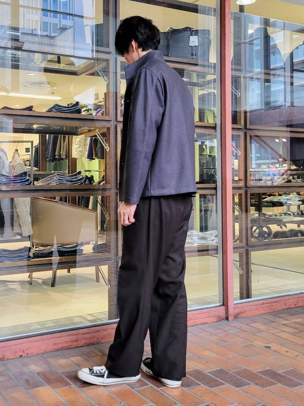 piroyaさんの「TAKEO KIKUCHI｜【DOWN FABRIC】ダウンファブリック スタンドカラーブルゾン」を使ったコーディネート