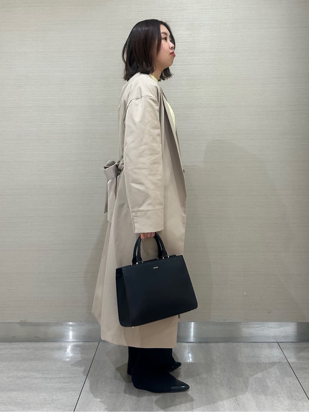 kanoさんの「UNTITLED｜◆【洗える/オンオフ使える】袖リブスリットストレッチニット」を使ったコーディネート