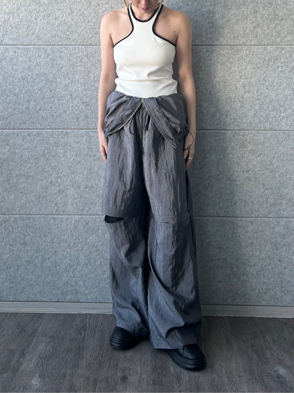 honoka Aさんの「CODE A｜【Cup-in】design cut tank」を使ったコーディネート