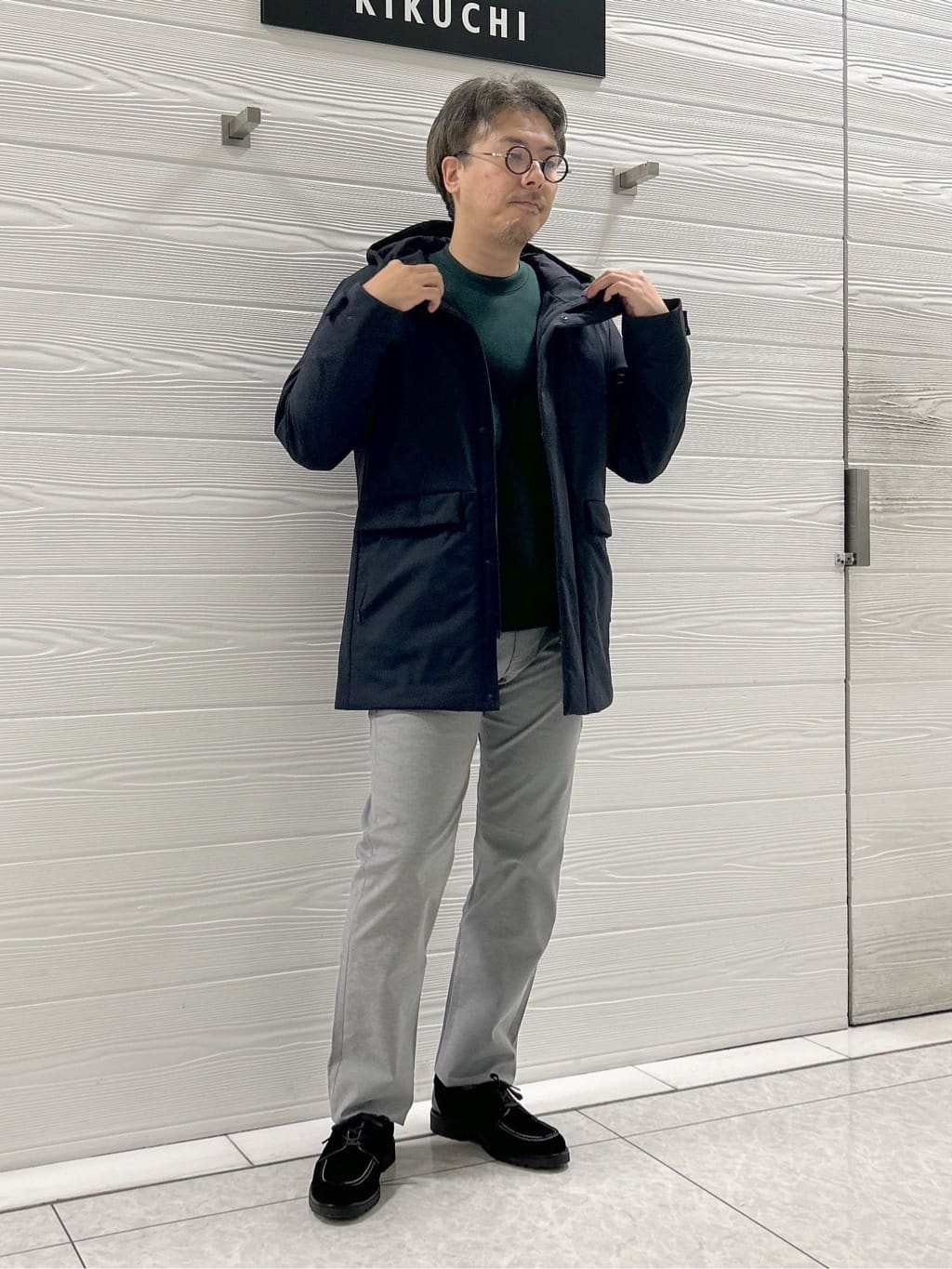 すーさんの「TAKEO KIKUCHI｜【Made in JAPAN】播州織 ストレッチ パンツ」を使ったコーディネート