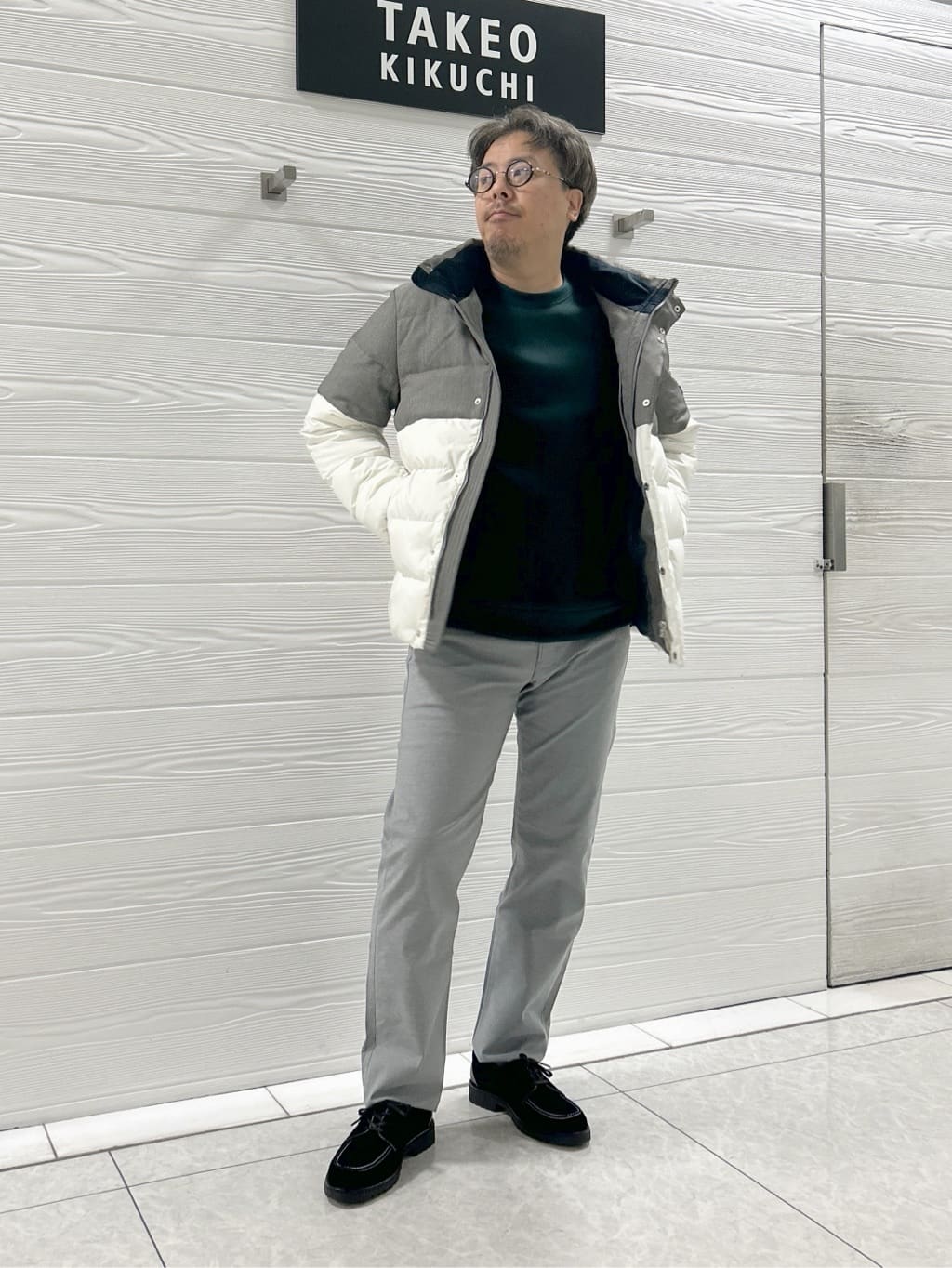 すーさんの「TAKEO KIKUCHI｜【Made in JAPAN】播州織 ストレッチ パンツ」を使ったコーディネート