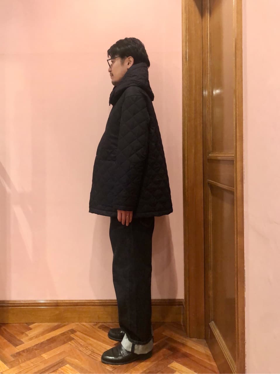 OKJさんの「DRESSTERIOR｜オックスフォード ラウンドカラーシャツ」を使ったコーディネート