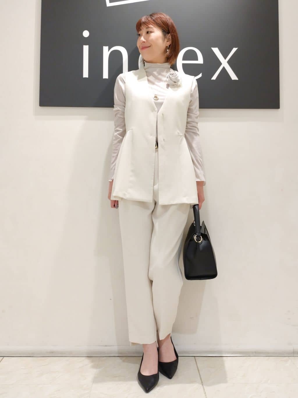n.さんの「index｜◆フレアスリーブミドルコート【洗える】」を使ったコーディネート