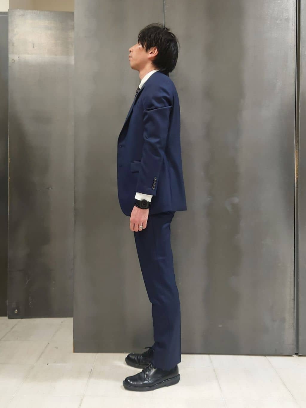 kawamuさんの「TAKEO KIKUCHI｜【Three by Three】シャイニーシャークピンヘッド スーツ/3ピース対応可」を使ったコーディネート