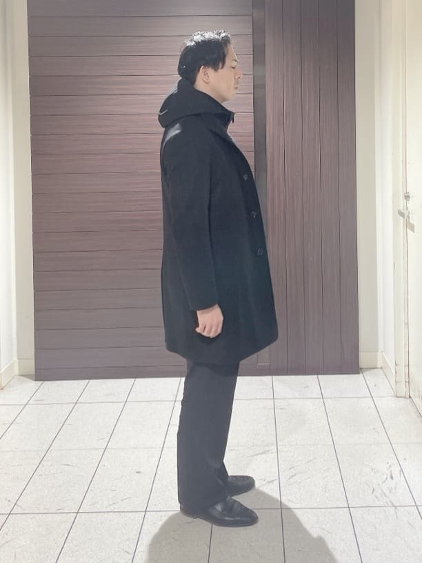 ToyoPさんの「TAKEO KIKUCHI｜【ウールカシミヤブレンド】ビーバー調 スタンドカラー コート」を使ったコーディネート