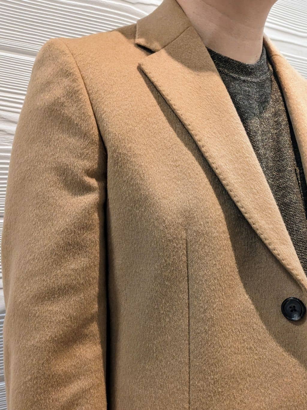かずさんの「TAKEO KIKUCHI｜ウールカシミヤブレンド チェスターコート」を使ったコーディネート