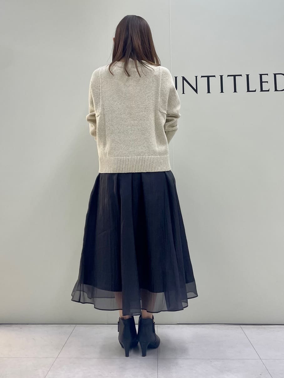 Sakaiさんの「UNTITLED｜◆【後ろウエストゴム/洗える】シアーローンロングスカート」を使ったコーディネート