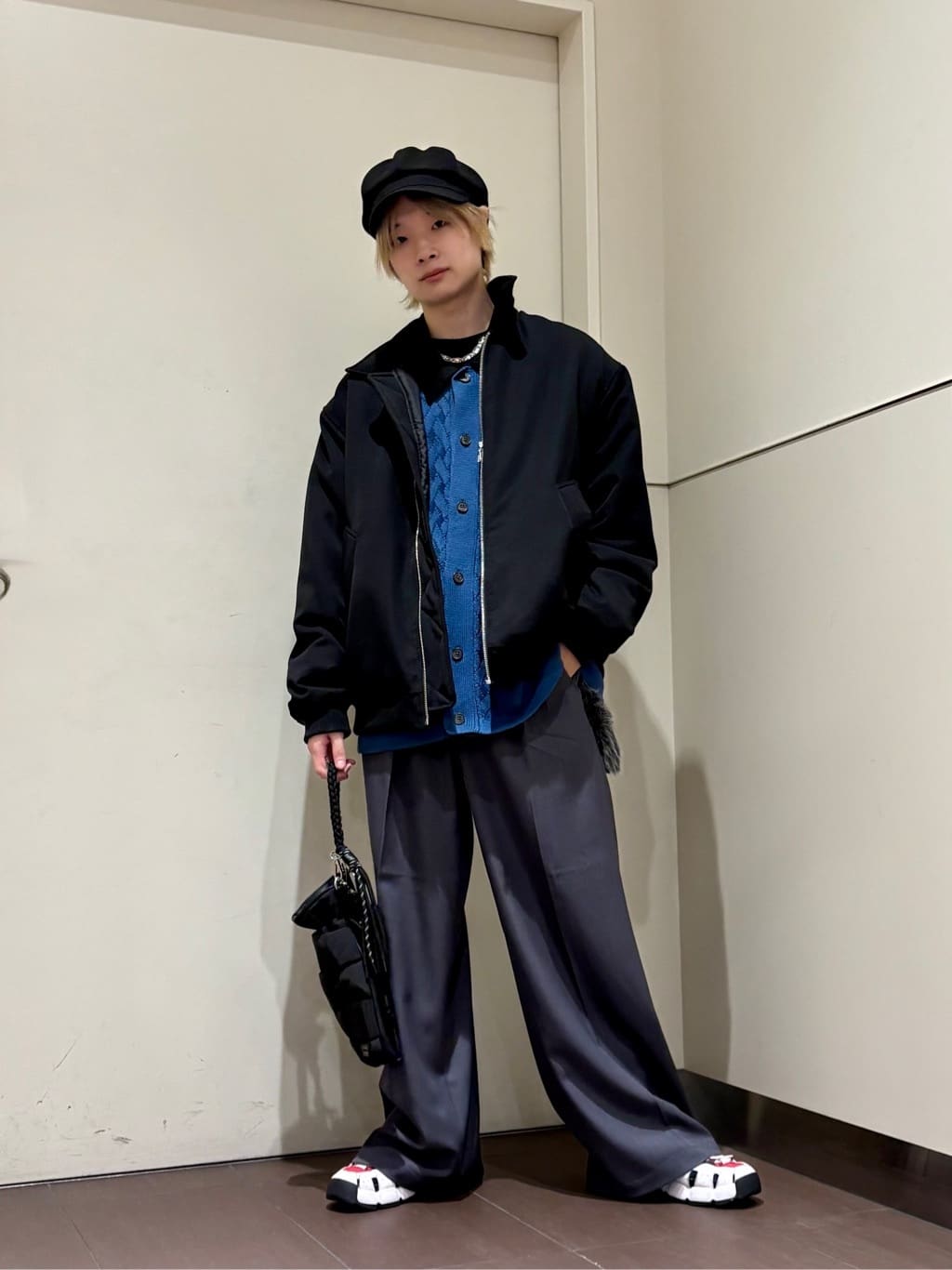RYUGAさんの「tk.TAKEO KIKUCHI｜◆衿付きニットカーディガン」を使ったコーディネート