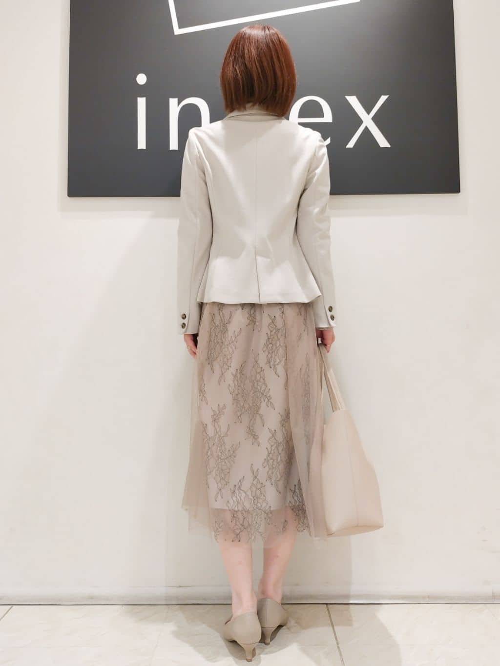 n.さんの「index｜《5色展開／XS-LLサイズ》ストレッチテーラードジャケット／セットアップ対応【イージーアイロン】」を使ったコーディネート