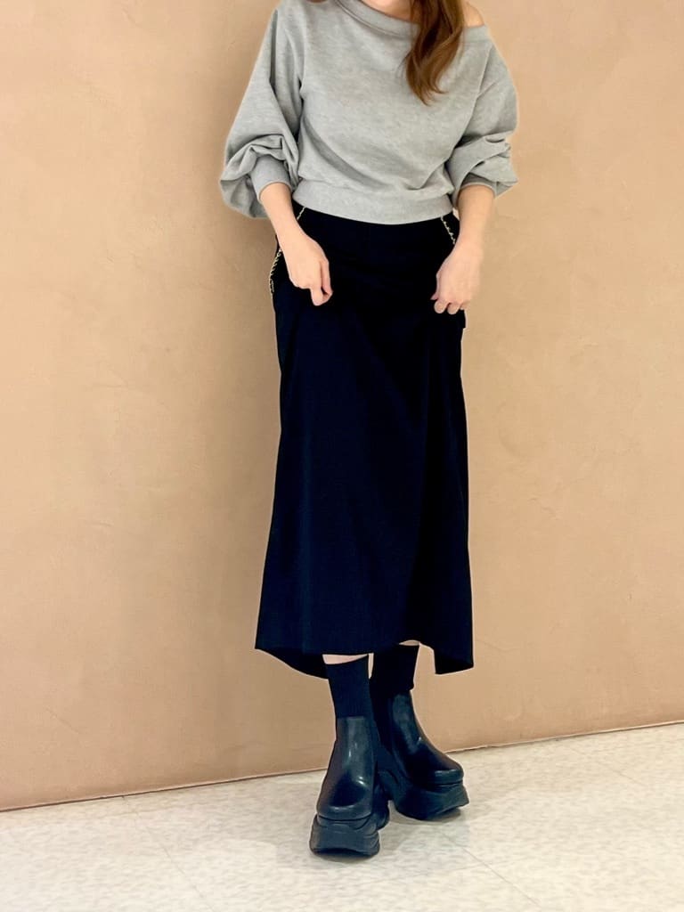 Oさんの「ESPERANZA｜スニーカーソールニットショートブーツ」を使ったコーディネート