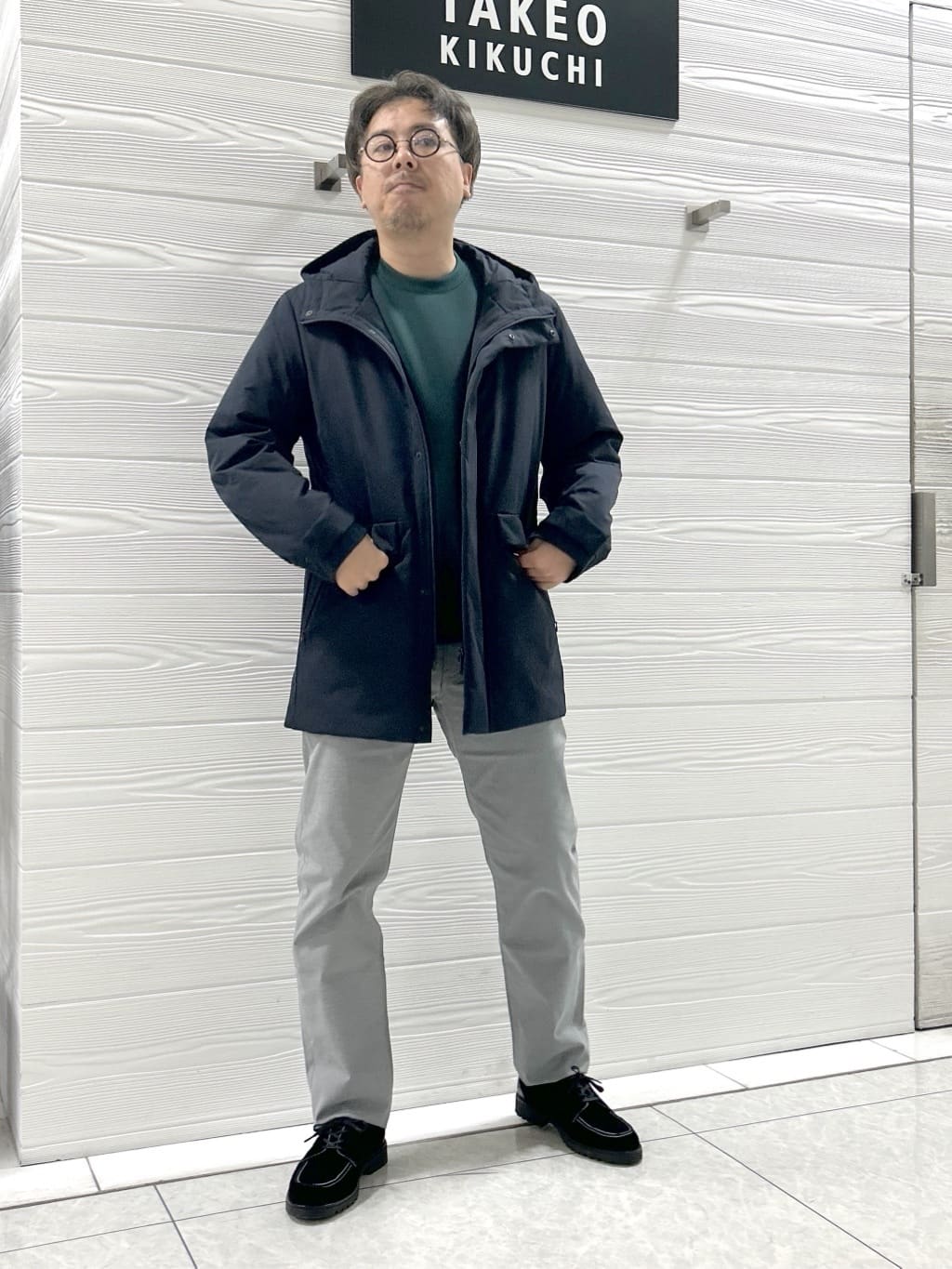 すーさんの「TAKEO KIKUCHI｜【Made in JAPAN】播州織 ストレッチ パンツ」を使ったコーディネート