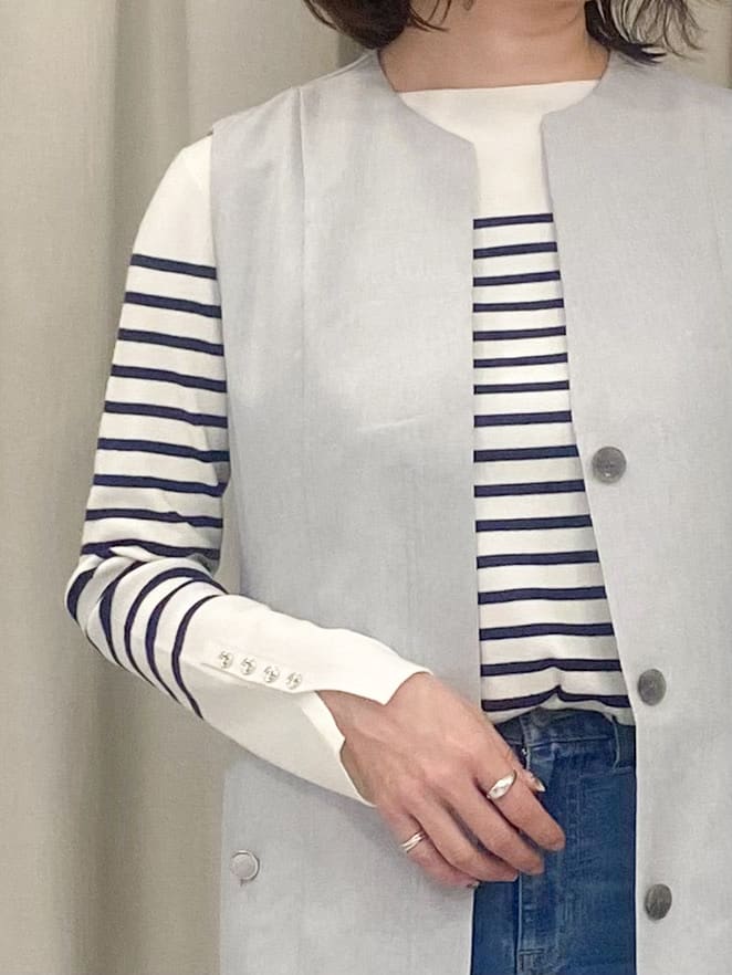 eguchiさんの「grove｜◆ジレ2WAYジャンドレ」を使ったコーディネート