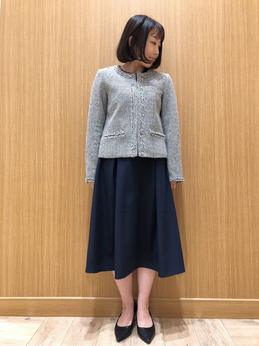 tomoさんの「OPAQUE.CLIP｜◆【抗菌防臭加工／低反発クッション】名品　ポインテッドトゥパンプス」を使ったコーディネート