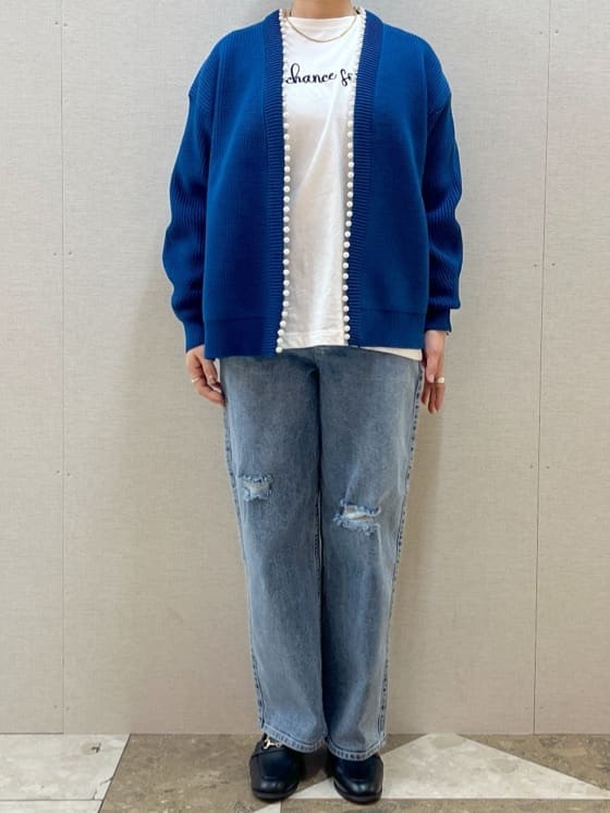 chiakiさんの「OPAQUE.CLIP｜◆刺繍ロゴトップス【洗濯機洗い可】」を使ったコーディネート