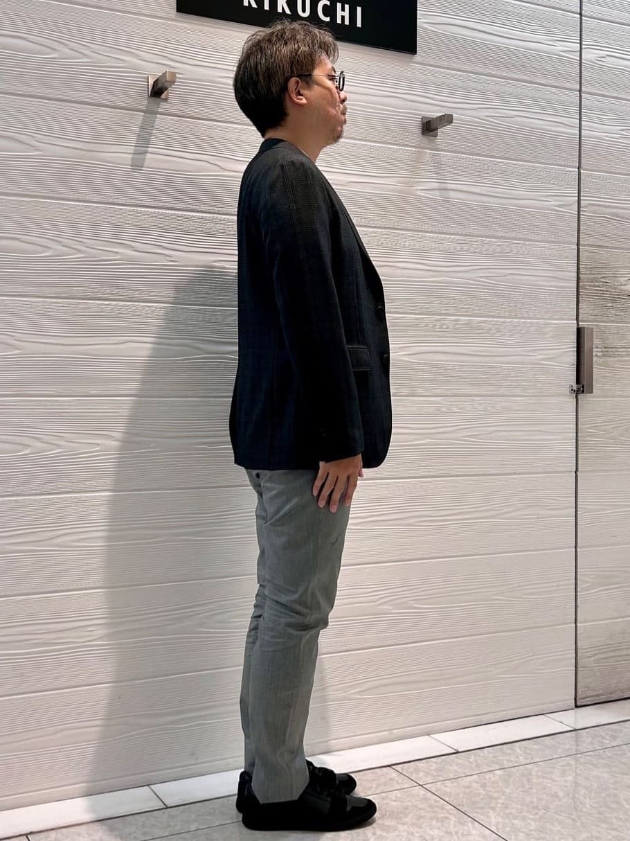 すーさんの「TAKEO KIKUCHI｜【全7サイズ&times;8色展開！】トップマルチヘリンボン パンツ」を使ったコーディネート