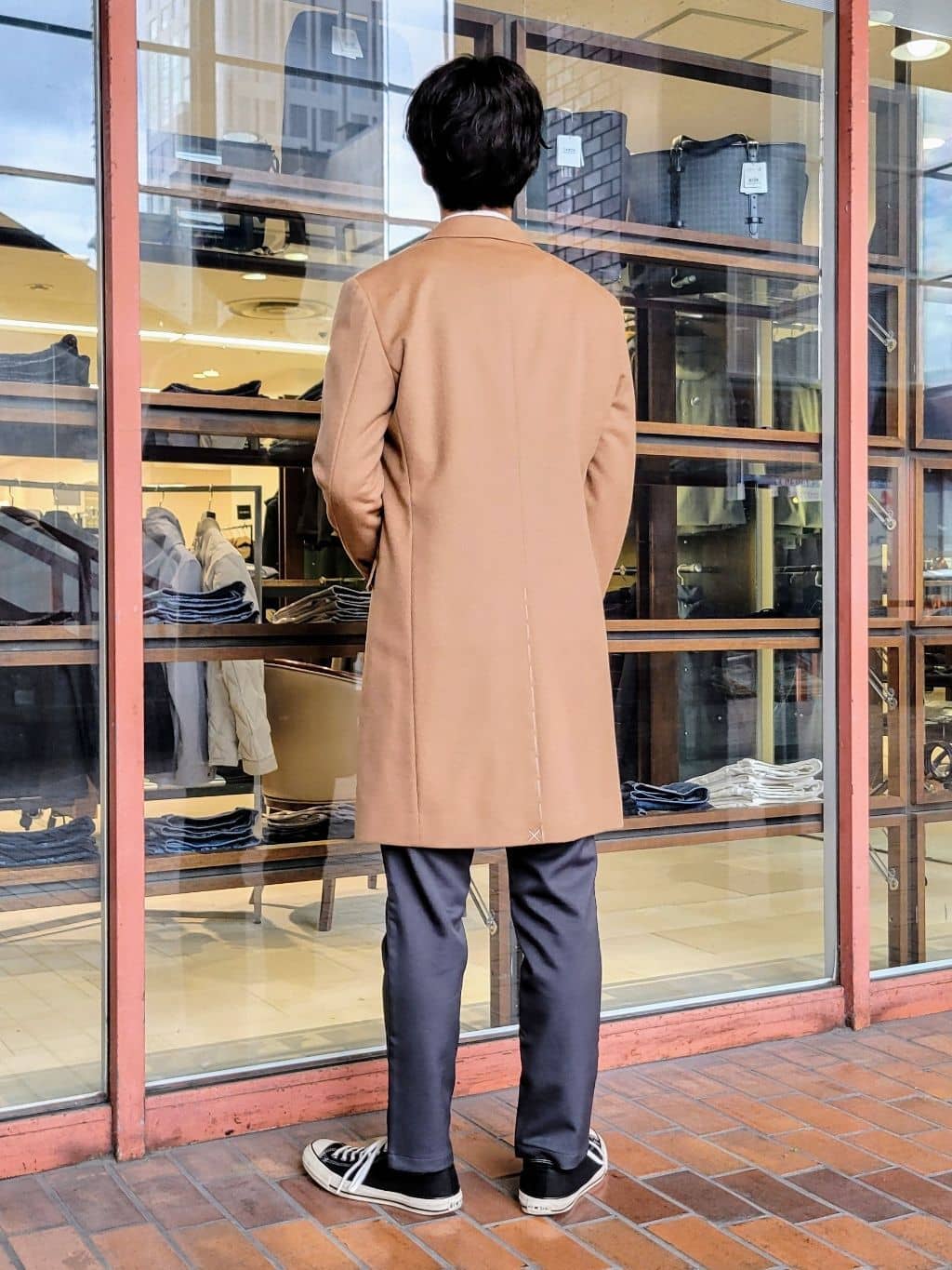 piroyaさんの「TAKEO KIKUCHI｜ウールカシミヤブレンド チェスターコート」を使ったコーディネート