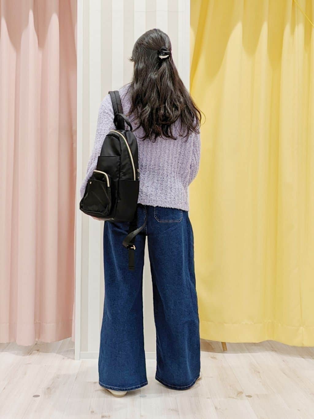 かずみさんの「SHOO･LA･RUE｜◆程よくエアリー テープヤーンニット」を使ったコーディネート