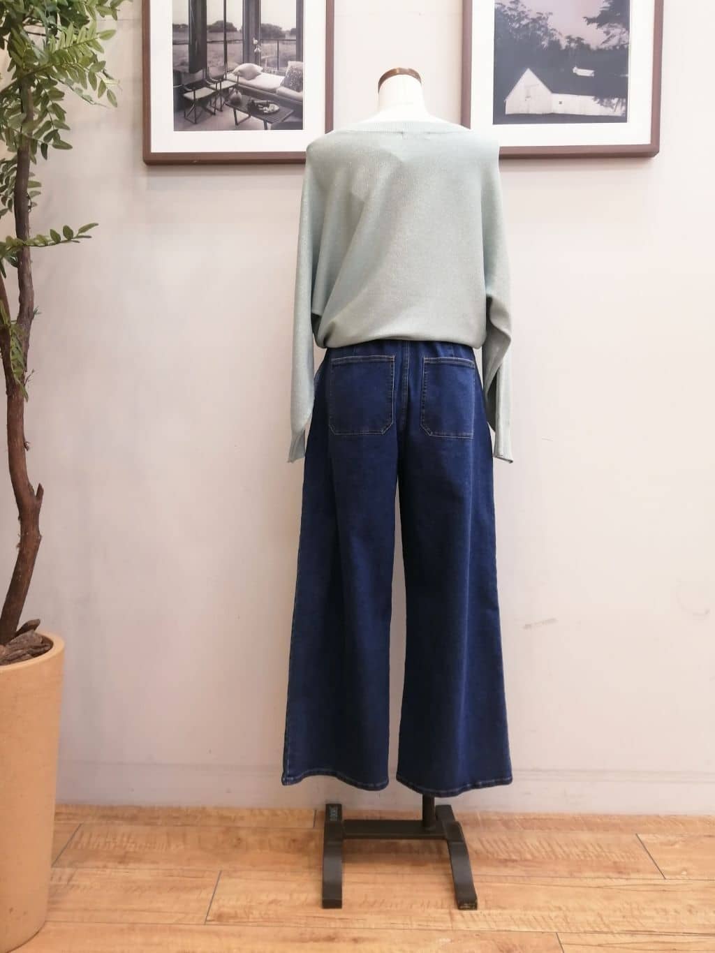 maiさんの「SHOO･LA･RUE｜◆【洗える】ニットポインテッドローファー」を使ったコーディネート