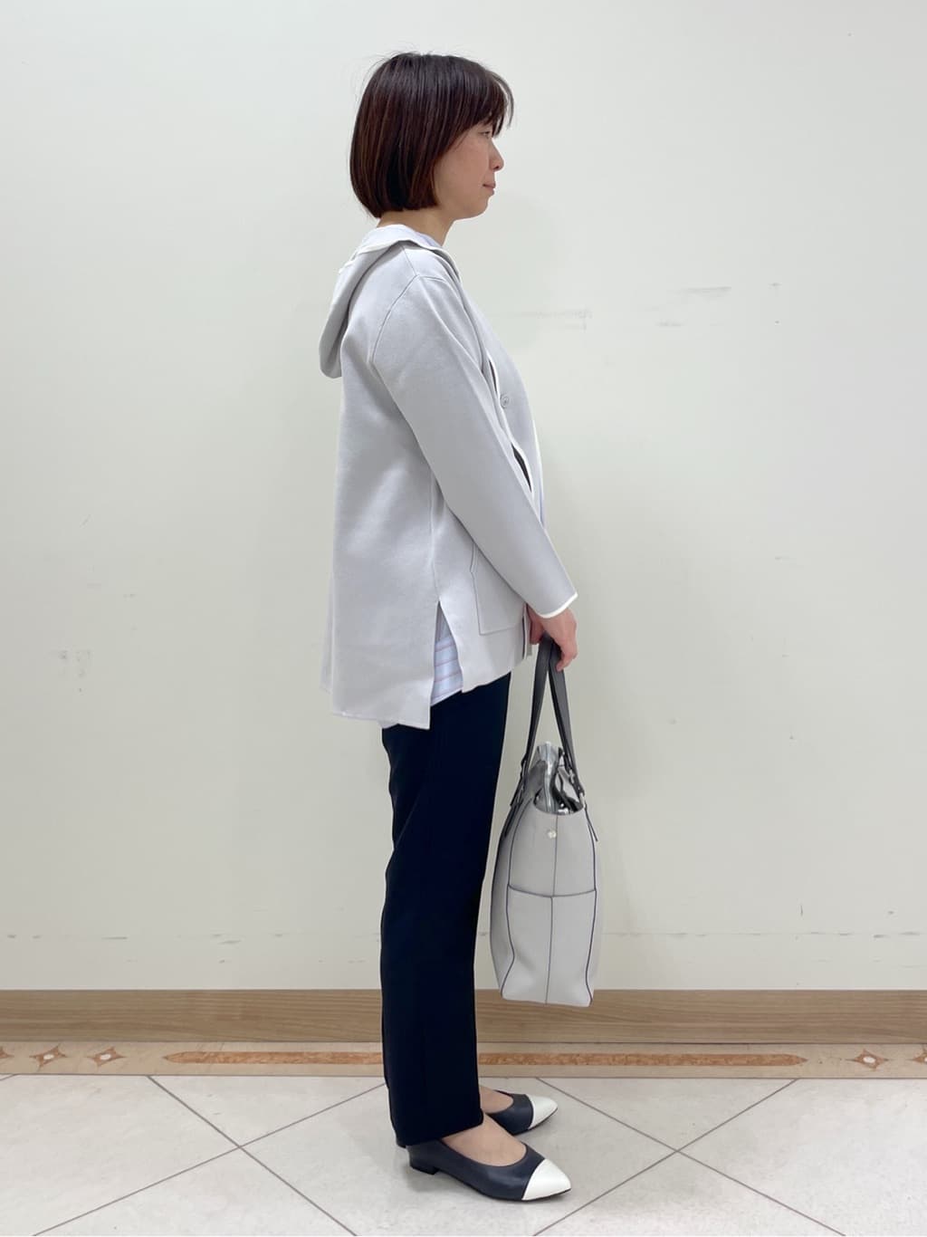 hanaさんの「Reflect｜◆【軽羽織りに◎】フーデッドニットカーディガン」を使ったコーディネート