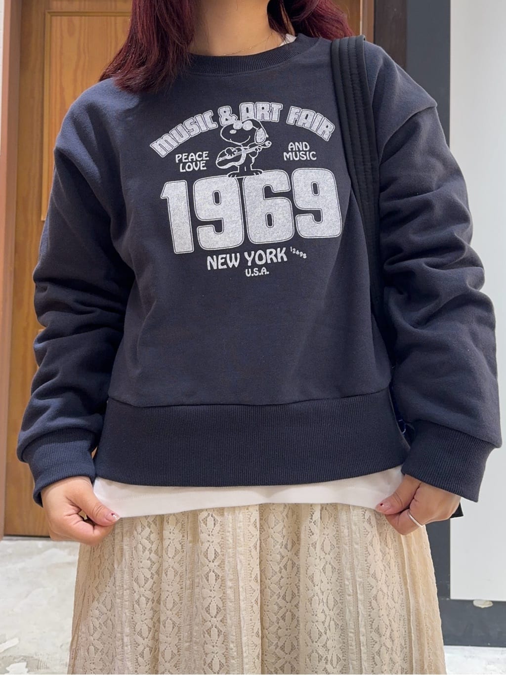 cherryさんの「THE SHOP TK｜◆PEANUTS スウェット1969 親子リンク」を使ったコーディネート