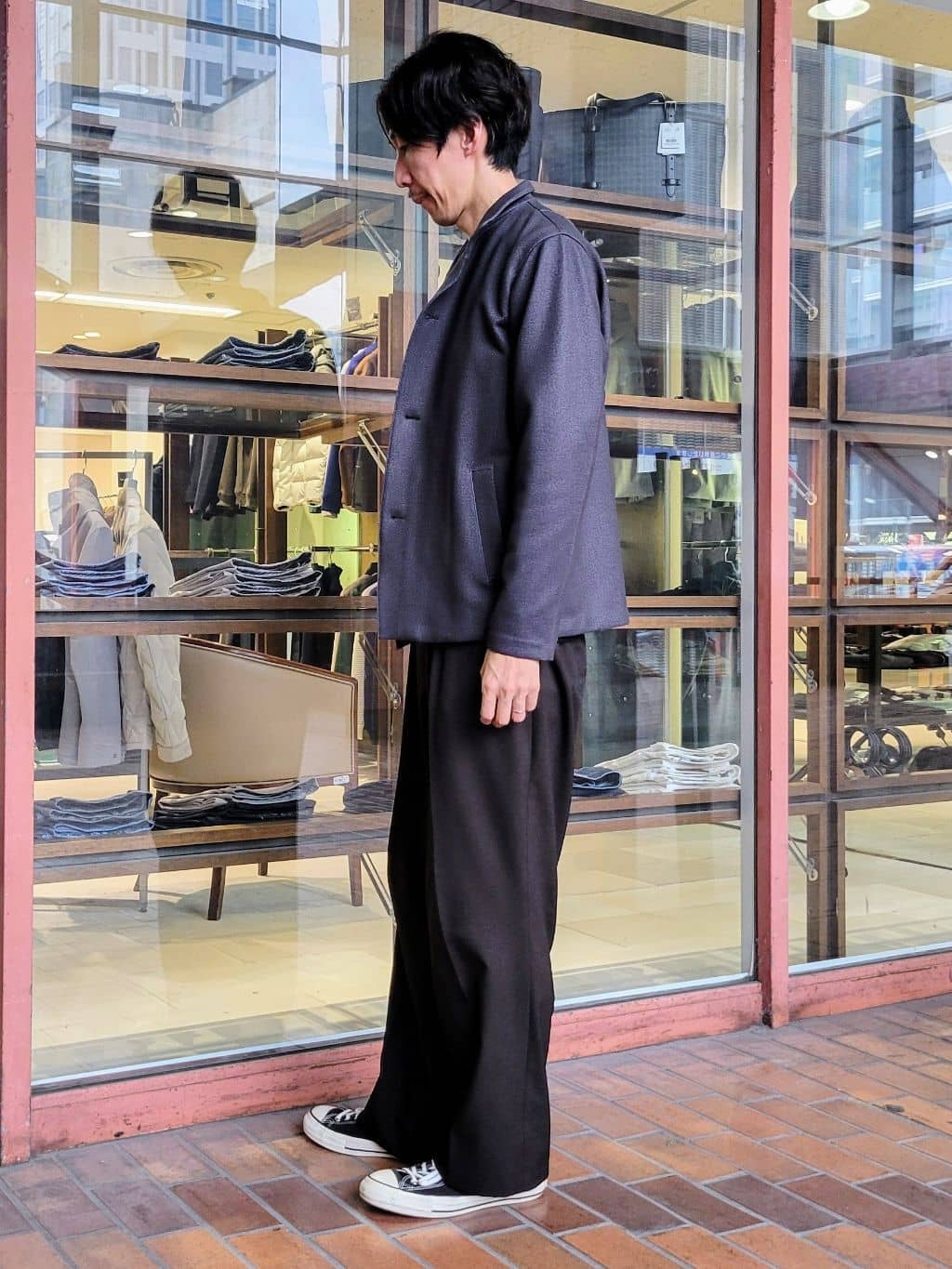 piroyaさんの「TAKEO KIKUCHI｜【DOWN FABRIC】ダウンファブリック スタンドカラーブルゾン」を使ったコーディネート