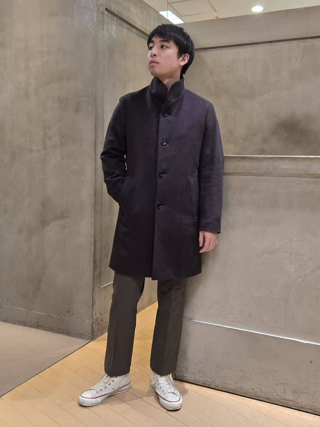 白木駆さんの「TAKEO KIKUCHI｜【Made in JAPAN】市松紋 ドレスシャツ」を使ったコーディネート