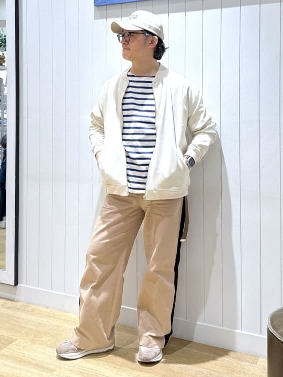 Mae さんの「Dessin｜◆【ユニセックス】ボーダー長袖Tシャツ」を使ったコーディネート