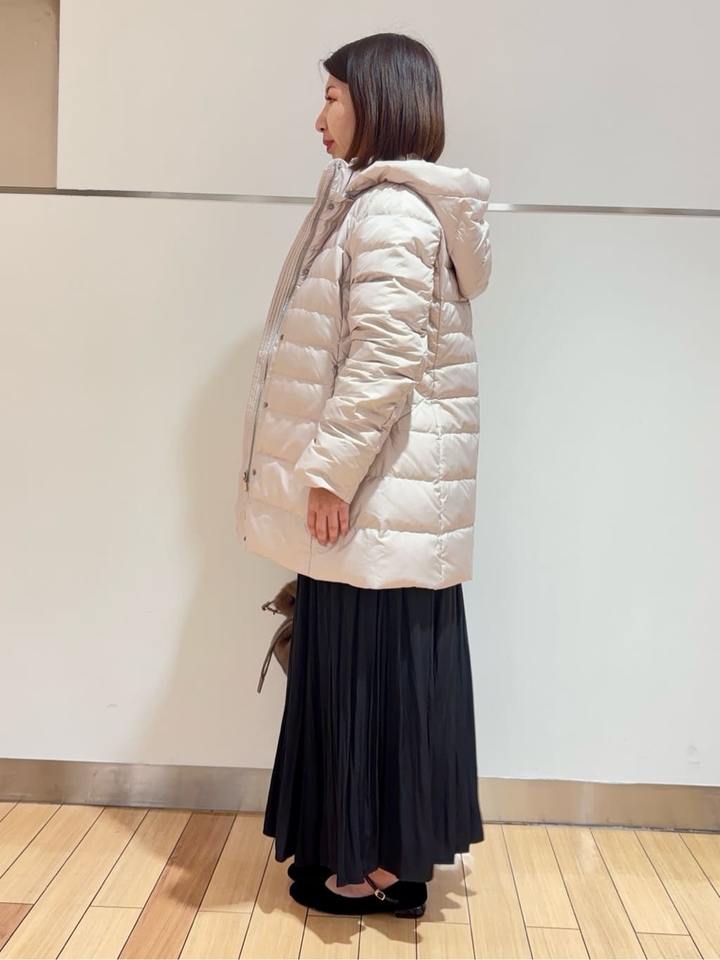MIKIKOさんの「UNTITLED｜◆【洗える/体型カバー】コットンウールプルオーバーニット」を使ったコーディネート